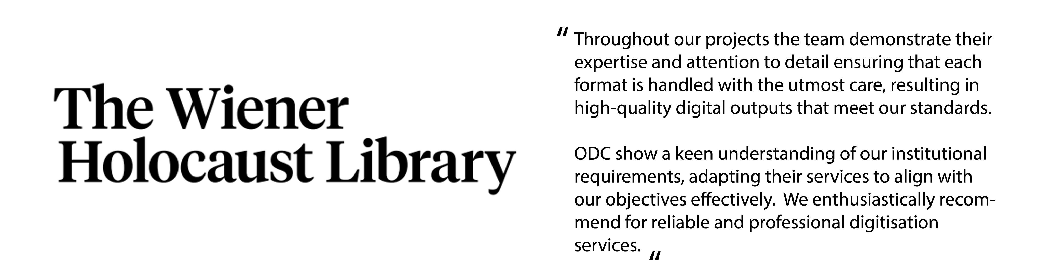 The Wiener Holocaust Library Testimonial Audio Video